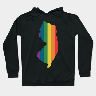 New Jersey State Rainbow Hoodie